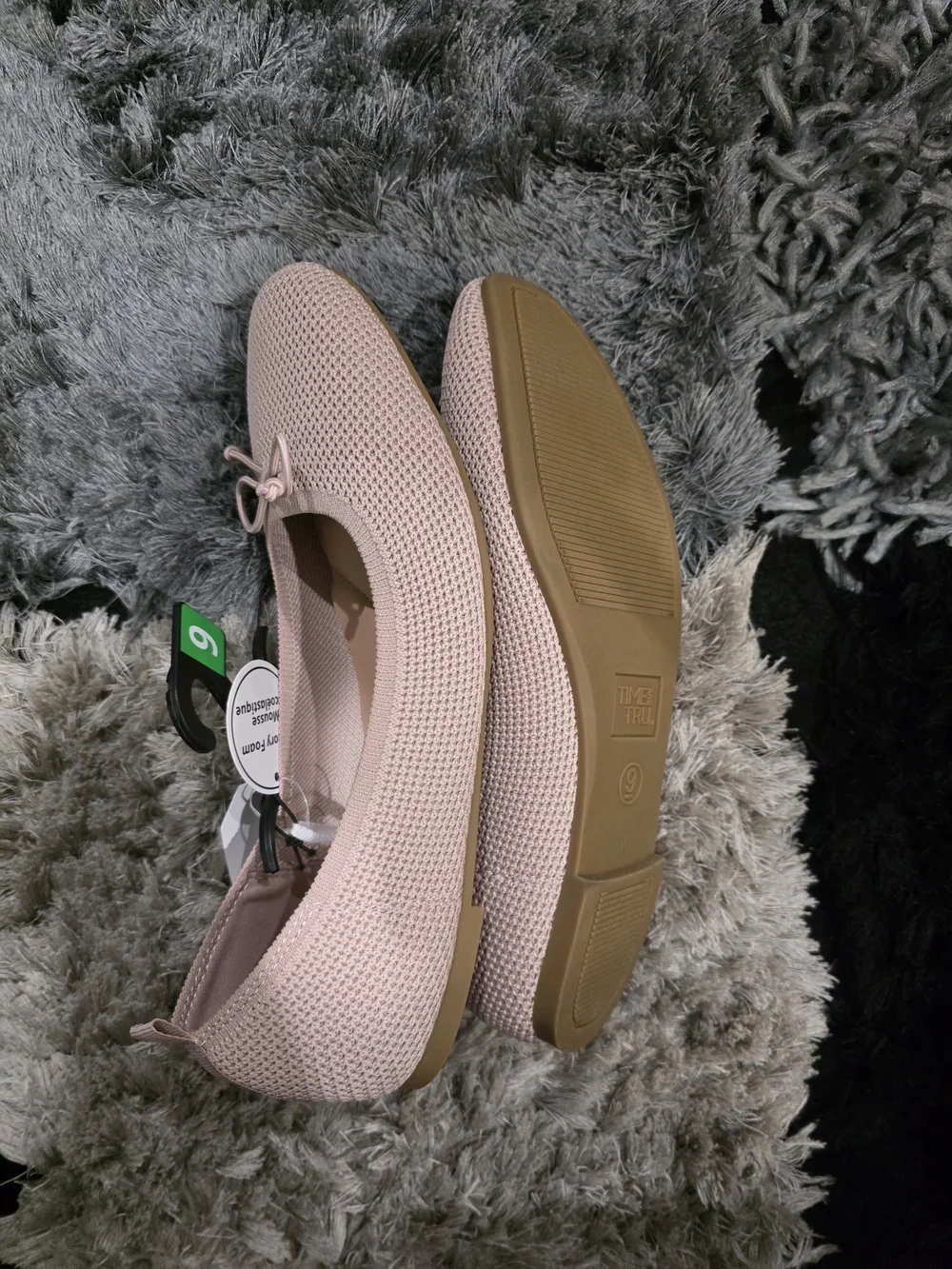 ❗️SOLD❗️Women's Blush Knit Ballet Flats - Picture 3 of 4